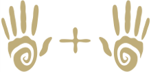Five Plus Five gold hand logo